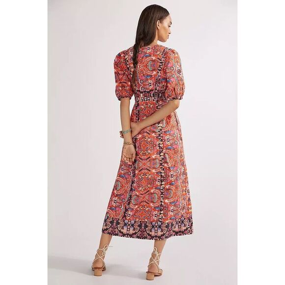 Free People Floral Maxi Dress Size 10 - Picture 4 of 11